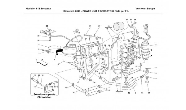 POWER UNIT AND TANK -Valid for F1 -