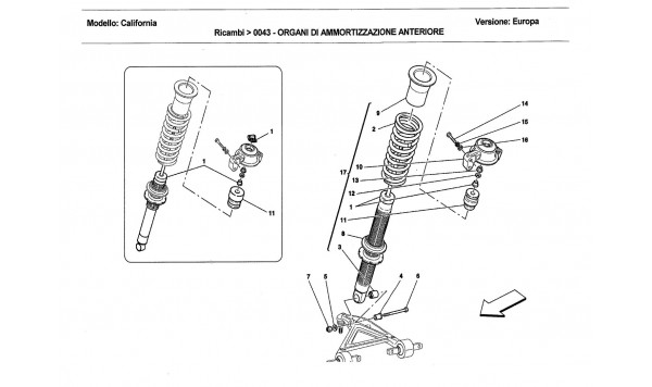 FRONT SHOCK ABSORBER COMPONENTS