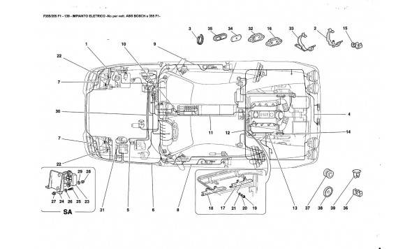 ELECTRICAL SYSTEM Not for ABS BOSCH and 355F1 cars