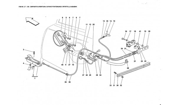 OPENING DEVICES FOR REAR HOOD AND GAS DOOR