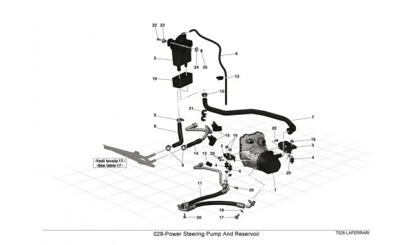 028-Power Steering Pump And Reservoir