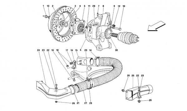 Rear suspension - Brake disc