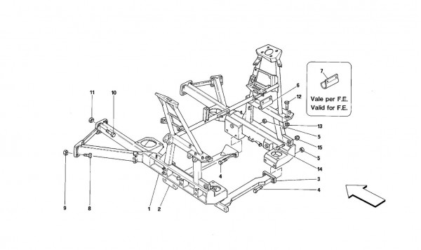 Rear removable frame -Valid for cars with 4P-