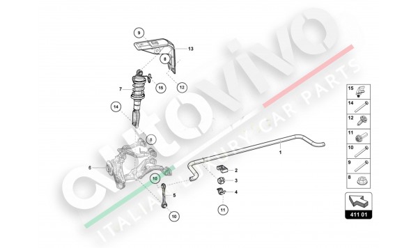 411.01.00 shock absorbers front