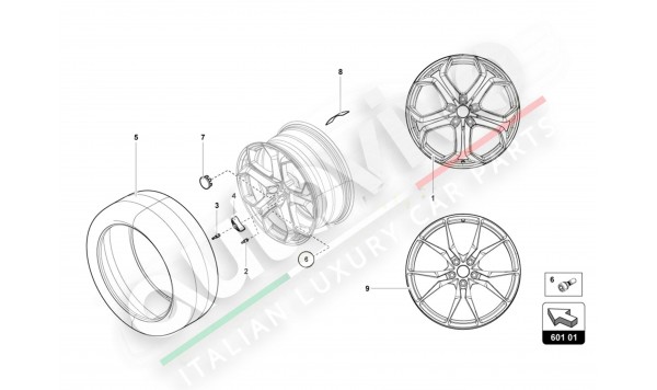 601.01.00 wheels/tyres front