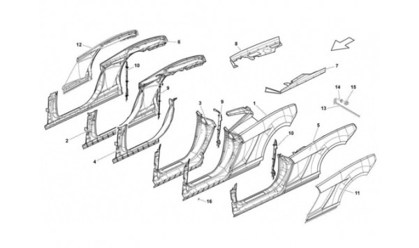084 lateral frame attachments