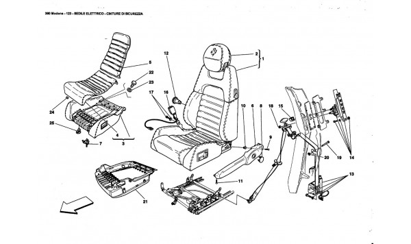 ELECTRICAL SEAT - SAFETY BELTS