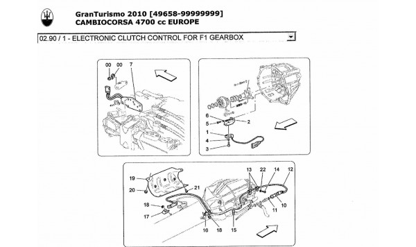 ELECTRONIC CLUTCH CONTROL FOR F1 GEARBOX