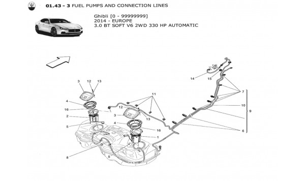 FUEL PUMPS AND CONNECTION LINES