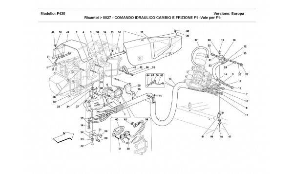 F1 CLUTCH AND GEARBOX HYDRAULIC CONTROL -Valid for F1-