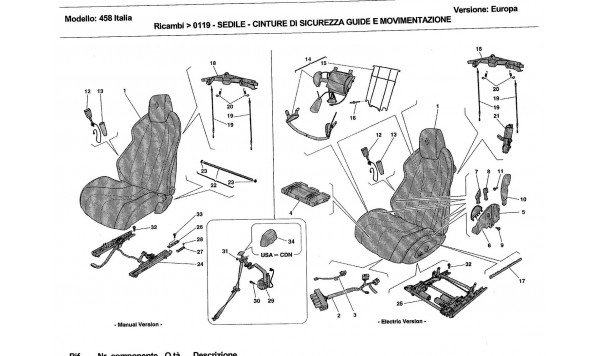 SEATS - SEAT BELTS, GUIDES AND ADJUSTMENT